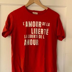 Sezane M EUC T-shirt Red